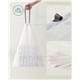 SONGMICS Sacs Poubelles Résistants, Sacs Poubelles à Liens Coulissants pour Poubelles de Cuisine 50L, Pré-séparés, Code du Sac 0