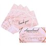 Lot de 100 cartes de rappel de rendez-vous, motif marbre et feuille d'or rose (8,9 x 5,1 cm)