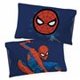 Jay Franco Marvel Spiderman Pouvoir de Héros 100% Coton Parure de Lit Simple - Inclus Taie d'oreiller 50 x 70 cm
