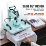 VEVOR Presse à Chaud 8-en-1 Plaque 30x38 cm, Machine de Sublimation Textile avec Presse à Tasses de 18-89 cL, Pivotant à 360°, C