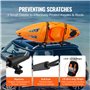 VEVOR Porte-Kayak pour Toit 1 Paire, Galerie de Toit à Pliage Rapide, Barres de Toit Souples en J, pour Planche de Surf, Canoë, 