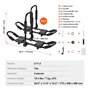 VEVOR Porte-Kayak pour Toit 1 Paire, Galerie de Toit à Pliage Rapide, Barres de Toit Souples en J, pour Planche de Surf, Canoë, 