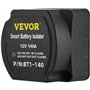 VEVOR Kit de Relais Sensible à la Tension 12 V 140 A Kit d'Isolateur de Batterie Double, Relais de Batterie Charge Divisé Univer