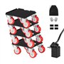 VEVOR Chariot de Déménagement 4PCS Déplace Meubles Lourds Capacité Charge 1575 kg 5 Roues Pivotantes 360° Plateau Roulant Manute