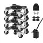 VEVOR Chariot de Déménagement 4PCS Déplace Meubles Lourds Capacité Charge 544 kg 5 Roues Rotatives 360° Plateau Roulant Manutent