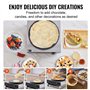 VEVOR Crêpière Électrique 40 cm, Appareil à Crêpes Commercial, Machine à Crêpes Antiadhésive, Plaque Chauffante à Crêpes Plate, 