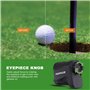 PeakPulse KA600AG Télémètre de Golf 600 Verges avec Compensation de Pente, Verrouillage Drapeau, grossissement 6X, Mesure Contin