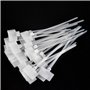 Kissral 200pcs Attache Cable Blanc Etiquette Cable Electrique Plastique Cable Management Etiquette Cable Reseau Organisateur de 