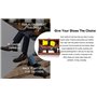 YUET Kit De Cirage Chaussure Noir Nettoyage De Chaussures Pour Cuir Marron Et Avec Brosse De Polissage, Étui De Voyage En Crin D