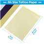 Cridoz Lot de 20 feuilles de papier de transfert pour tatouage Format A4