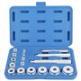 FreeTec 17pcs Kit d'outils de roulement de roues Outil d'extracteur de roulement d’éléments de pression pour le montage et la re