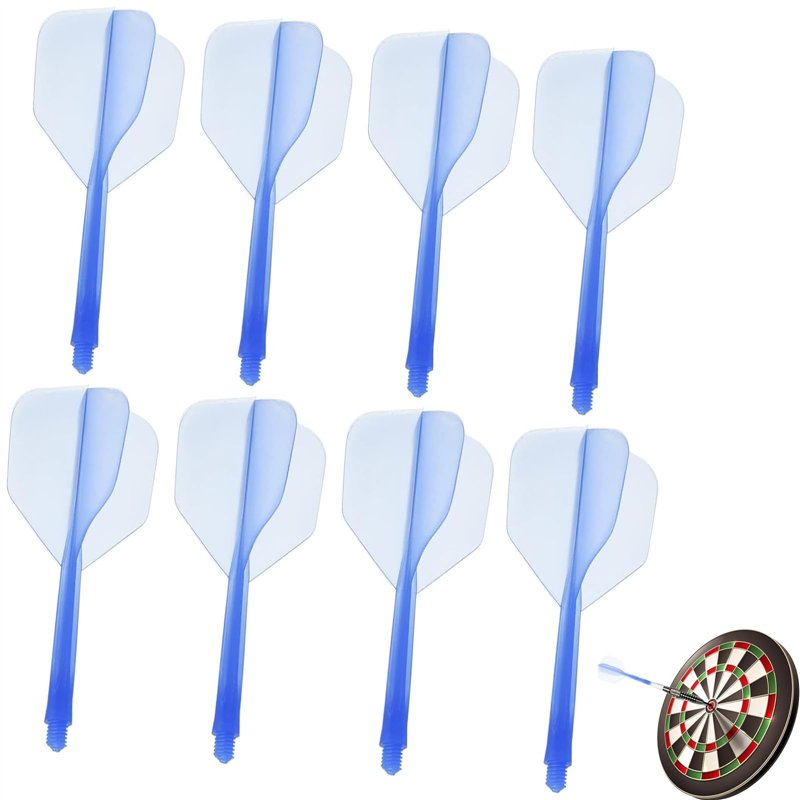 Lot De 9 Ailettes De Fléchettes Monobloc – Tige Et Ailette Intégrées 2BA – Matériau Renforcé, Trajectoire Stable – Pour Cibles Standard – Idéal Loisirs Et Entraînement – Noir