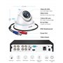 ZOSI H.265+ Kit Vidéo Surveillance avec 8CH H.265+ 5MP Lite DVR et Disque Dur 1 to, 4 Caméra de Surveillance Extérieure IP66, Dé