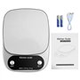 Proster Balance de Cuisine Numérique Rechargeable 3g-10kg Balance Alimentaire Haute Précision 1g Balances Multifonctionnelles Pe