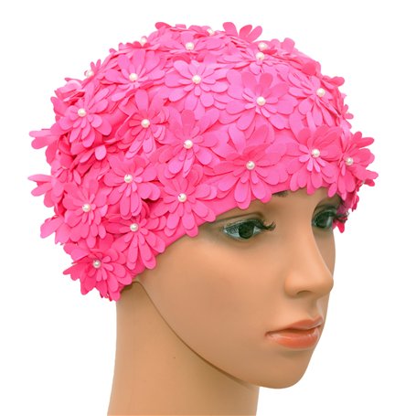 Medifier Bonnet de bain multicouche avec pétales floraux