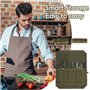 KAIYAYA Sac à Couteaux de Chef Portable Pochette Couteau avec 7 Ompartiments Sacoche à Couteaux pour Couteaux de Cuisine Sac à C