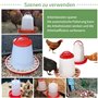 Anjing Set d’Abreuvoir de 3 L et Mangeoire de 3Kg,Mangeoire pour Poussins, Kit d'abreuvoir, Mangeoire pour volaille, Abreuvoir p