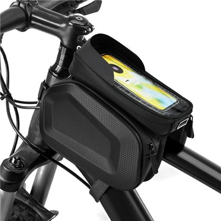 XRPRPX Sacoche de Cadre Velo Étanche Sac Cadre Vélo Téléphone Support de Téléphone Bicyclette Sacoche Vélo VTT Imperméable avec