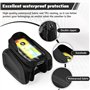 XRPRPX Sacoche de Cadre Velo Étanche Sac Cadre Vélo Téléphone Support de Téléphone Bicyclette Sacoche Vélo VTT Imperméable avec 