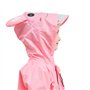 LIVACASA Imperméable à Capuche Enfant avec Bande Rétro-réfléchissante Poncho Pluie Fille Combinaison de Pluie Garçon 3-10ans Cap