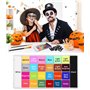 Zaxiva Palette Maquillage de 26 Couleurs Peinture Corporelle, Sets de Maquillage non Toxique de Peinture Visage, Idéal pour Cosp