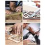Kit de Pyrogravure Fer ockered,Fer à souder Électrique sur avec Écran LCD, Température Réglable 200-450℃, pour Pyrogravure, Soud