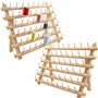 New brothread 2x60 Bobines Support de Filetage de bois/porte-bobines de fil/organisateur de fil pour broderie