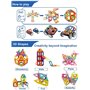 Condis Jeux de Societes Aimantés Construction Magnetiques Enfants 95 PCS, Jouet pour Fille Garcon 2 3 4 5 6 7 Ans Petits Cadeaux