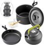 Queta Batterie de Cuisine 10 pièces pour Pique-Nique