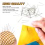 Lot de 1 000 épingles à coudre à tête droite en acier inoxydable fin satiné pour couture, tissu, loisirs créatifs, fabrication d