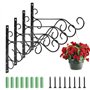 Jubaopen Support Plante Mural Suspension Mural Crochet Plante Suspendre Crochet en Fer Support de Pot de Fleur crochets muraux e