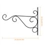 Jubaopen Support Plante Mural Suspension Mural Crochet Plante Suspendre Crochet en Fer Support de Pot de Fleur crochets muraux e