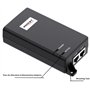 PROCET 10 Gigabit PoE Injecteur Injecteur PoE+ 30W Adaptateur Ethernet PoE IEEE802.3af/at 10G pour AP sans Fil, caméra PTZ, kios