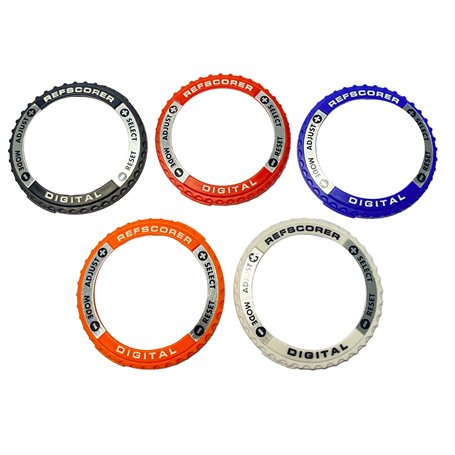 RéfScorer Lot de 9 anneaux interchangeables pour arbitre de football avec minuteur