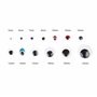 CraftWerk Lot de 1 500 Yeux Mobiles Autocollants - Yeux Mobiles Auto-adhésif - pour Bricolage, Scrapbooking et projets de Bricol