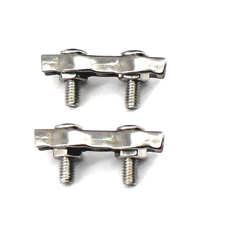 Lot de 2 serre-câbles M10 en acier inoxydable 304