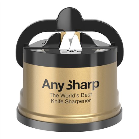 AnySharp Global Aiguisoir Avec PowerGrip Doré