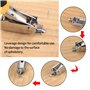 Agrafeuse Tapissier, Arrache-clous, Tack Puller Tool, Décapant d'agrafes de Rembourrage et de Construction avec Outil D'extracti