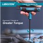 LIBRATON Tournevis à poignée en T, Jeu de 7 Tournevis Torx en T, Duplex Grip Clés TORX T10 A T40 avec boîte de rangement