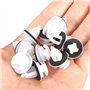 Bostar Lot de 50 clips pour panneau de porte scellé avec anneau pour voiture BM-W E36 E38 E39 E46 X5 M3 M5 Z3