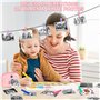 Appareil Photo Numérique Instantané,avec Papier d'impression & Carte TF 32G, Caméra Vidéo avec Stylos Colorés pour Le Bricolage,