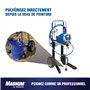 Magnum by Graco 17C245 Pistolet à Peinture airless A45 ProPLUS, unité puissante sur Roues, projets domestiques de Grande envergu