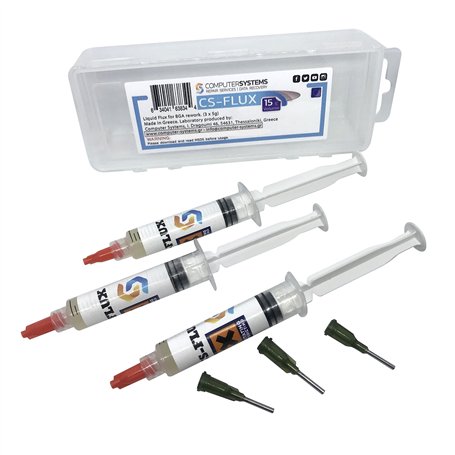 CS-FLUX rebillage faible viscosité sans halogène flux de liquide pour BGA composant retravailler refusion 15g. Idéal pour les ré