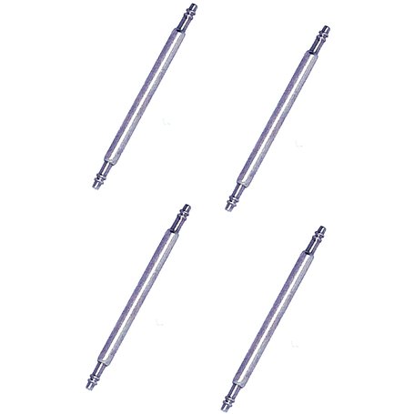 Lot de 4 Barrettes à ressort 15mm diamètre 1.5mm pour Bracelet et montre
