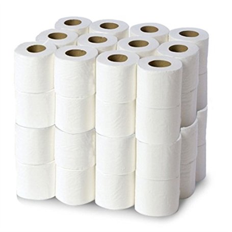 Papier toilette gaufré 3x16g/m² - Carton de 48 rouleaux 3 plis - 200 formats 22x11cm - I386GSM by Global Hygiène
