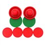 Poussoirs de Hockey pneumatique et palets de Hockey pneumatique - Accessoires de Rechange pour Tables de Jeu (2 attaquants + 4 p
