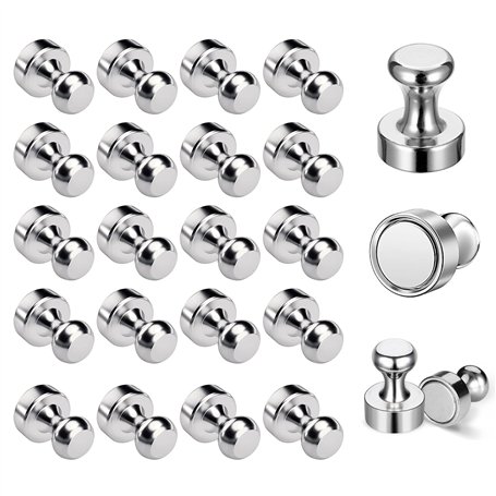 Lot de 24 aimants en néodyme - 12 x 16 mm - Aimants puissants N52 - Petits aimants Coniques pour Tableaux magnétiques