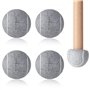 Balles de tennis prédécoupées pour Les Pieds et Le Sol des Meubles Déambulateurs Housse en Feutre Résistante et Durable Lot de 4