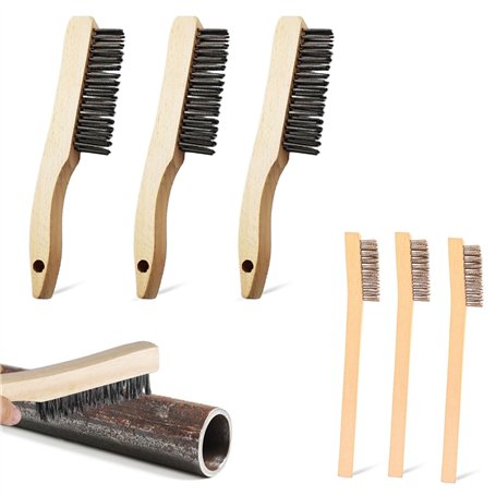 Lot de 6 brosses métalliques