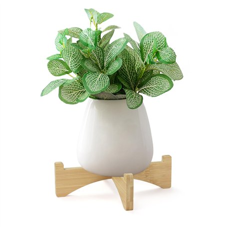 Support de Plantes en Bois pour Intérieur et Extérieur - Pot de Fleurs Moderne pour Pots de 20
